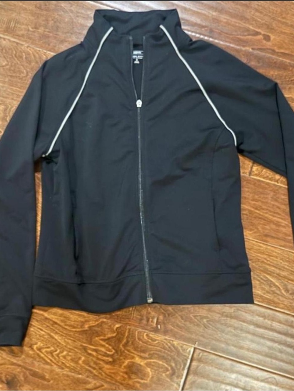 Black Full-Zip Athletic Jacket
